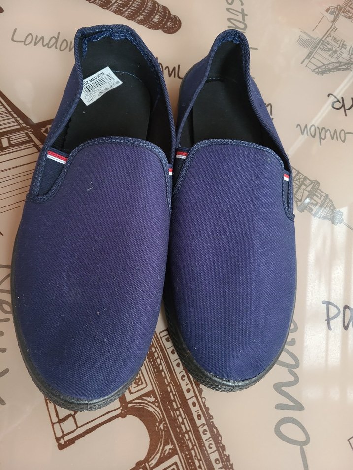 Erkek Lacivert Cırt Cırtlı Espadril 45 numara - Görsel 4