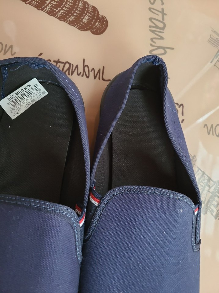 Erkek Lacivert Cırt Cırtlı Espadril 45 numara - Görsel 3