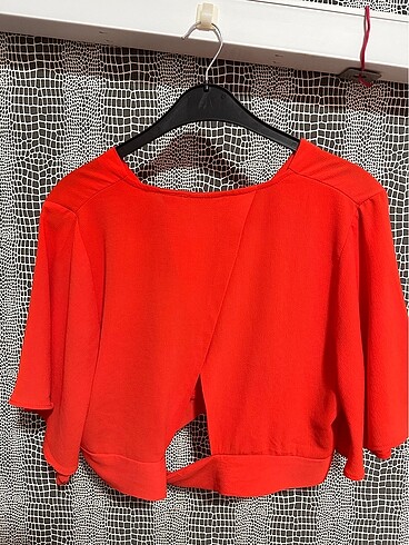 Quzu QUZU CROP BLUZ