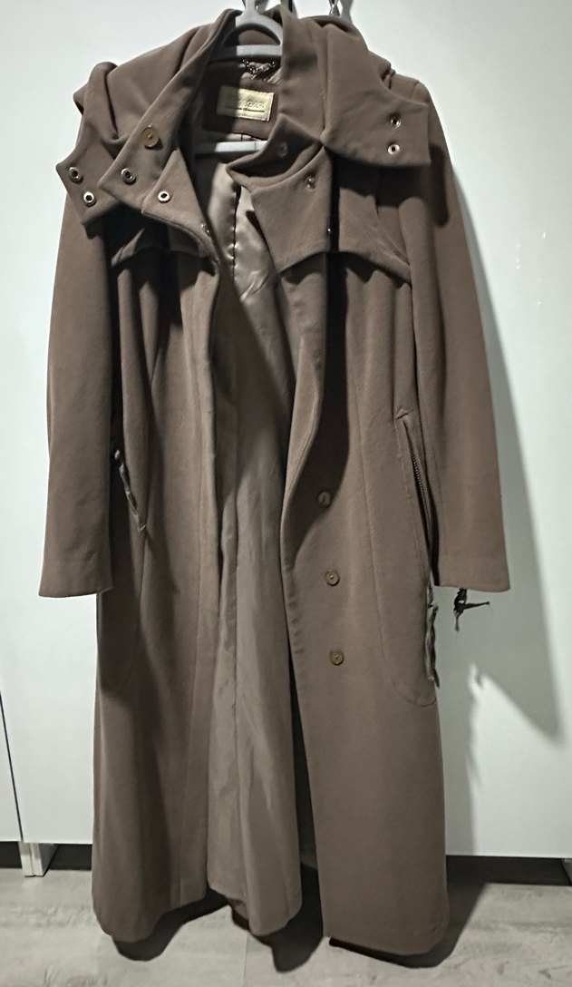 ARMAĞAN MARKA Astarlı Bej Uzun Kadın Kaşe Kaban - Görsel 2