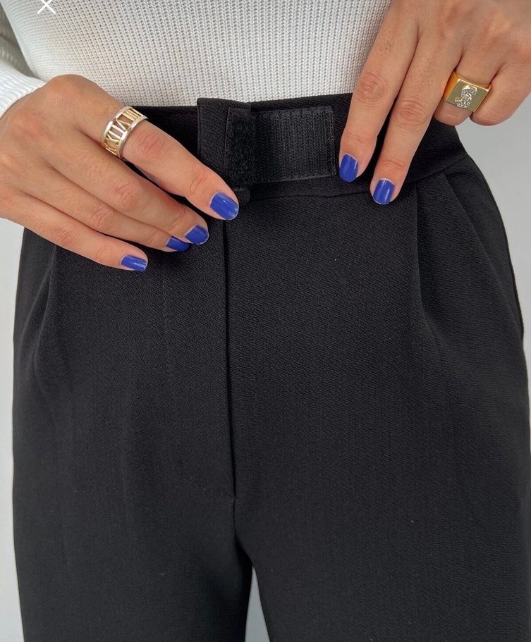 Kadın Likralı Cırt Kapamalı Pantolon - Görsel 2