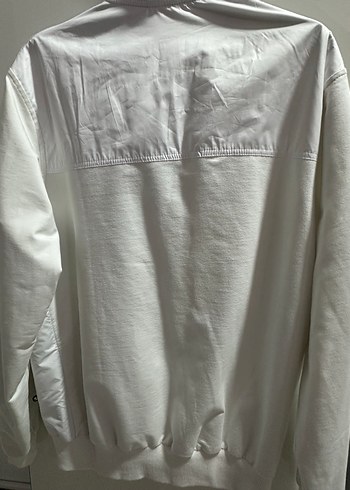Beyaz Fermuarlı Erkek Eşofman Üstü - Görsel 2