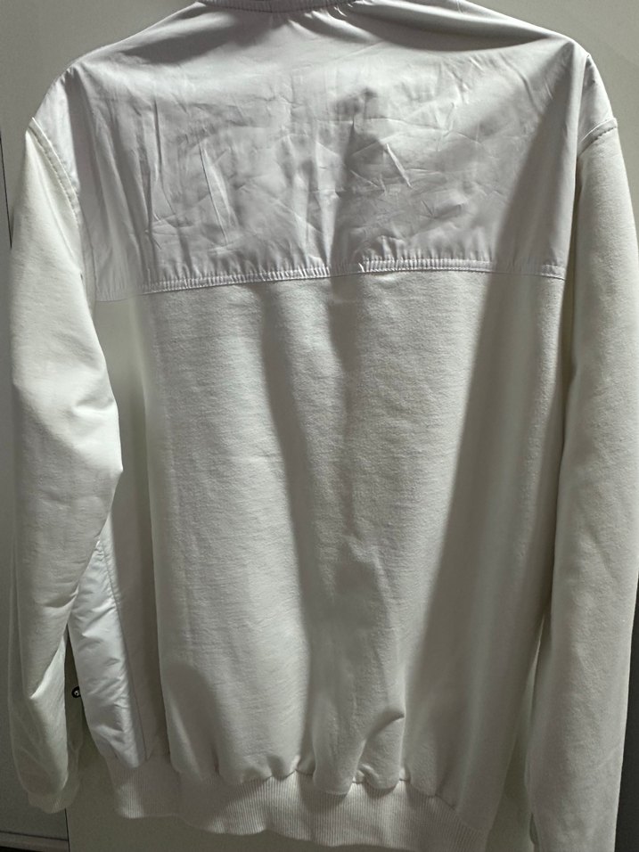 Beyaz Fermuarlı Erkek Eşofman Üstü - Görsel 2