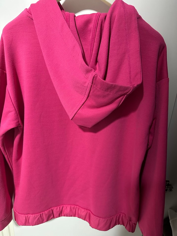Pembe Kadın Kapüşonlu Sweatshirt - Görsel 2