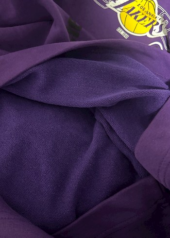 Defacto Mor Lakers Baskılı Oversize Erkek Sweatshirt - Görsel 4