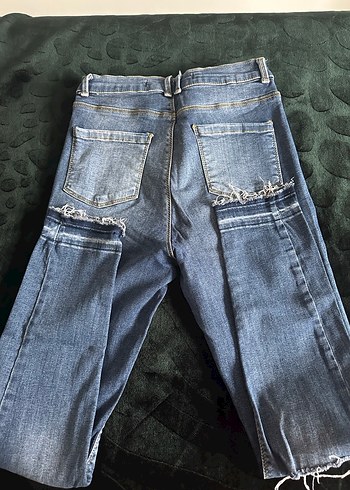 Kadın Mavi LC Waikiki Likralı Yüksek Bel Jean - Görsel 2