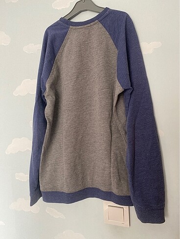 11-12 Yaş Beden mavi Renk Sweatshirt