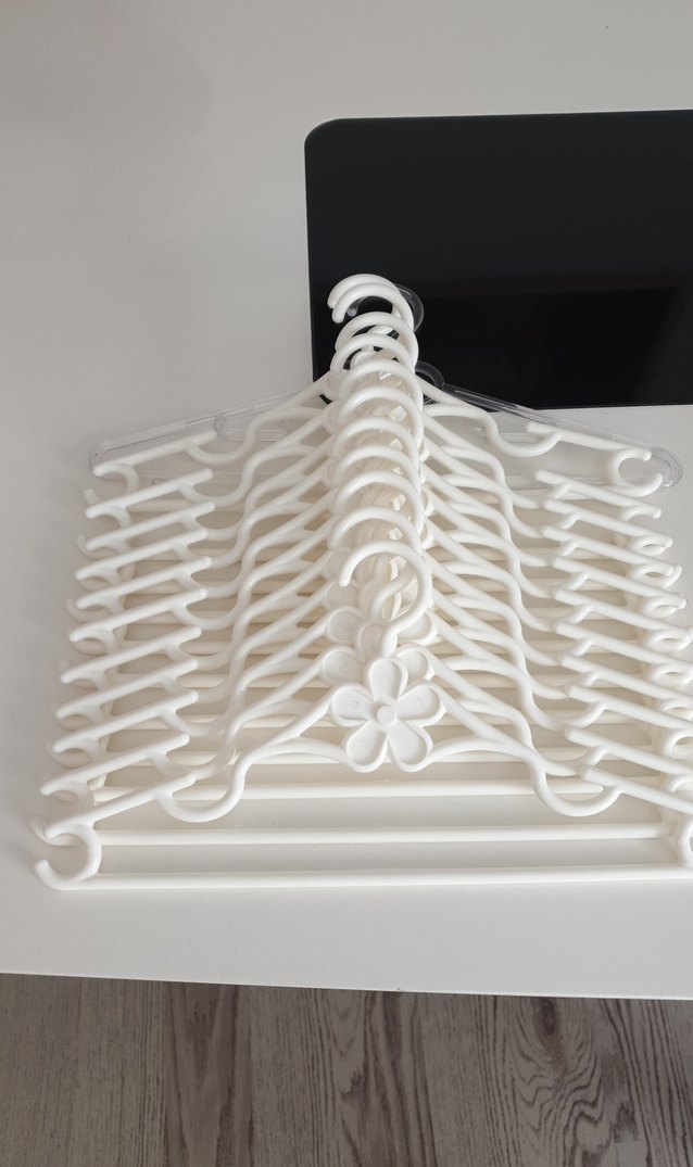 Beyaz Plastik Askı Seti 12 adet - Görsel 2