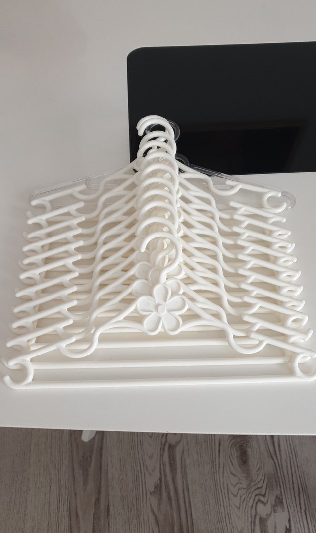 Beyaz Plastik Askı Seti 12 adet - Görsel 3