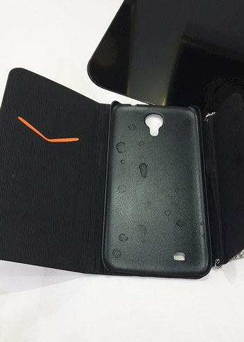 Parlak Siyah Yılan Desenli Deri Çanta telefon kılıfı - Görsel 4