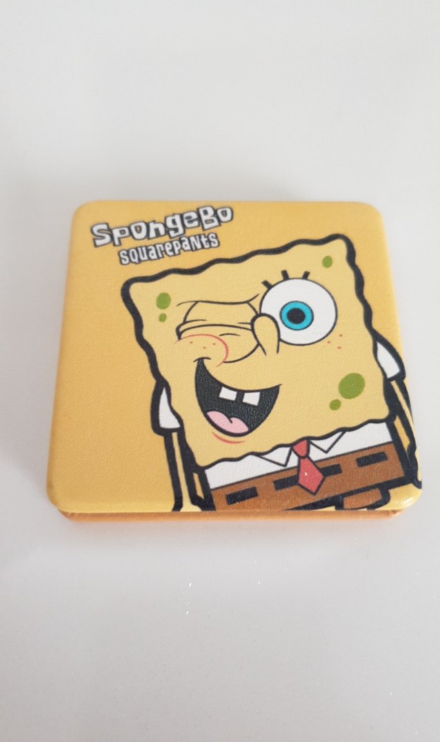 SüngerBob Temalı Sarı Çift Taraflı Makyaj Aynası - Görsel 5