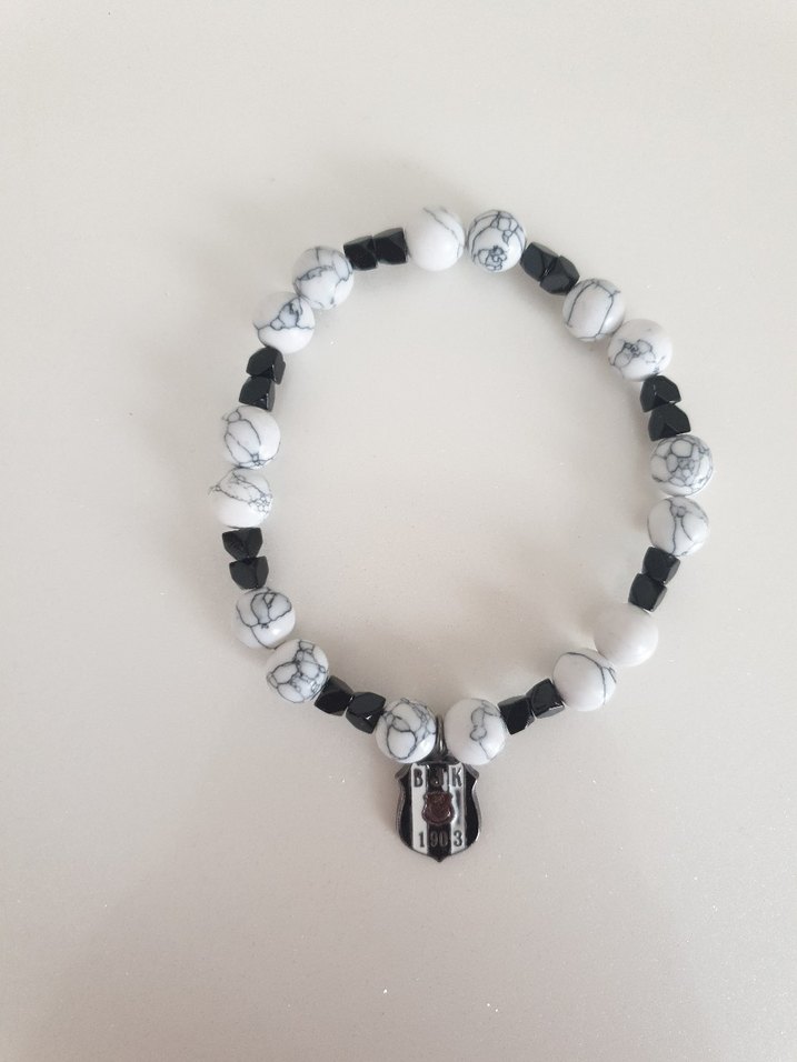 BEŞİKTAŞ DOĞAL TAŞ BİLEKLİK 06 + 25Y - Görsel 2