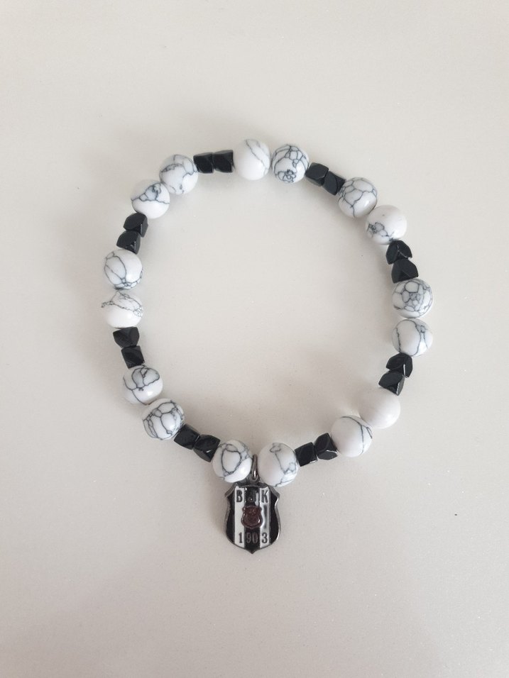 BEŞİKTAŞ DOĞAL TAŞ BİLEKLİK 06 + 25Y - Görsel 4