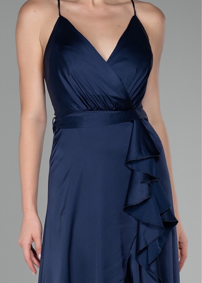 Lacivert abiye - Görsel 2