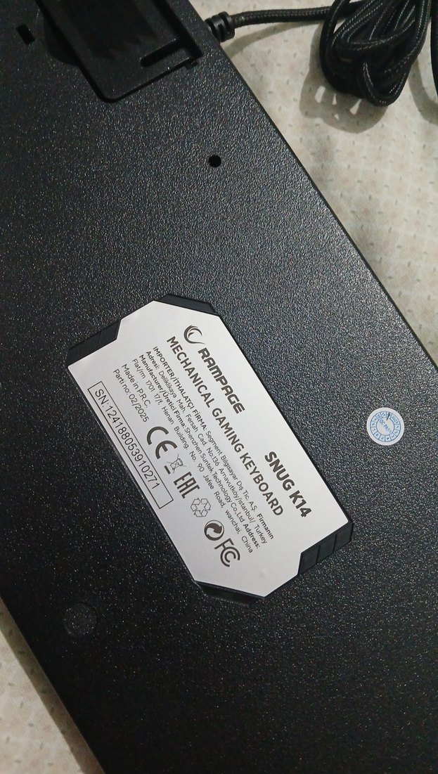 Rampage Gri Kablolu ışıklı Klavye - Görsel 3