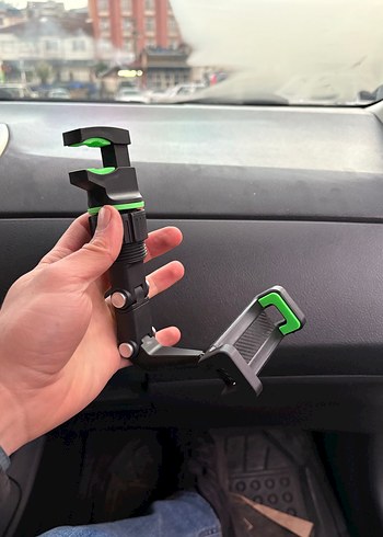 Evrensel Klipsli Telefon Tutucu - Yeşil - Görsel 2