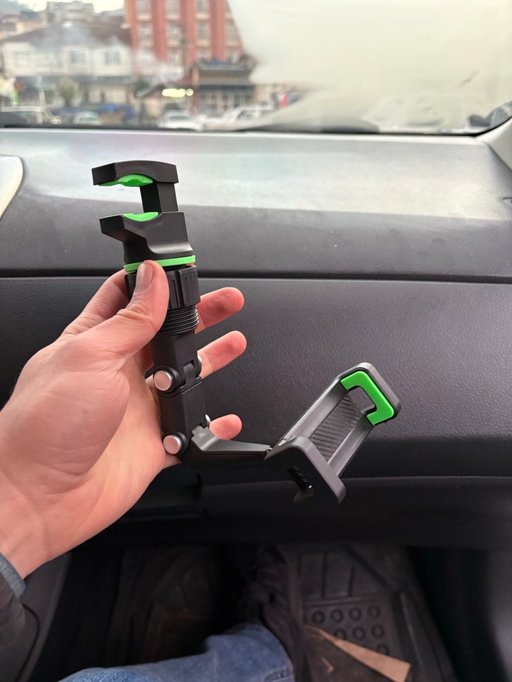 Evrensel Klipsli Telefon Tutucu - Yeşil - Görsel 2