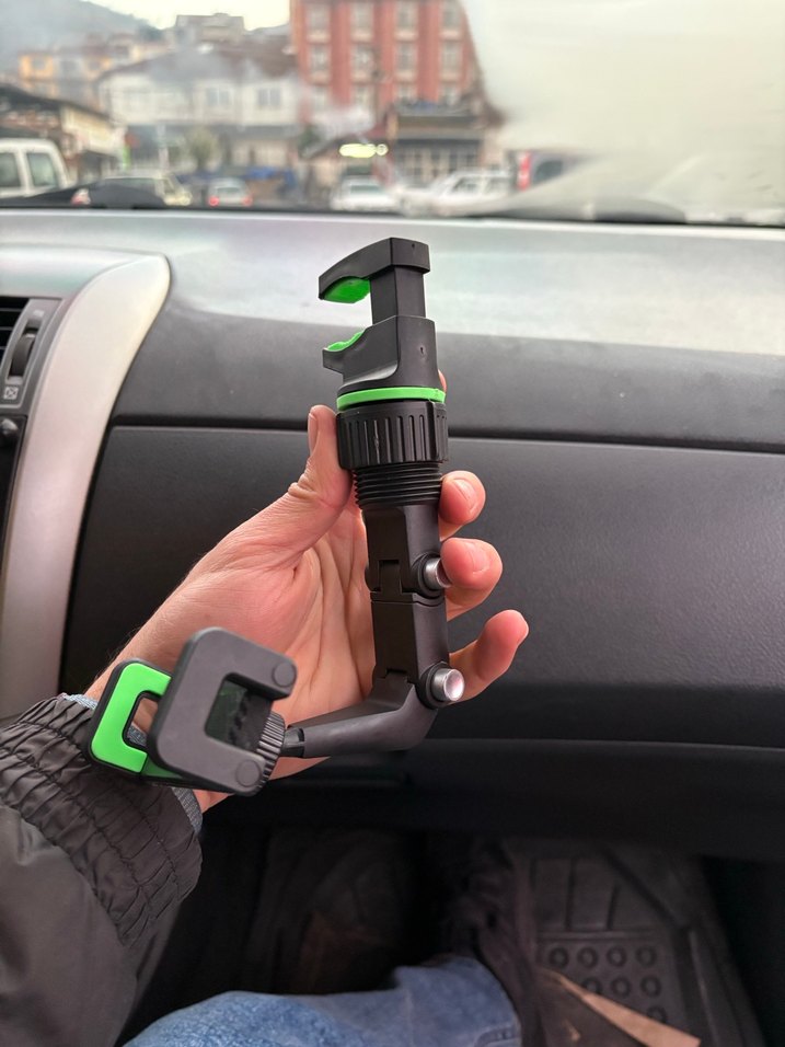 Evrensel Klipsli Telefon Tutucu - Yeşil - Görsel 3