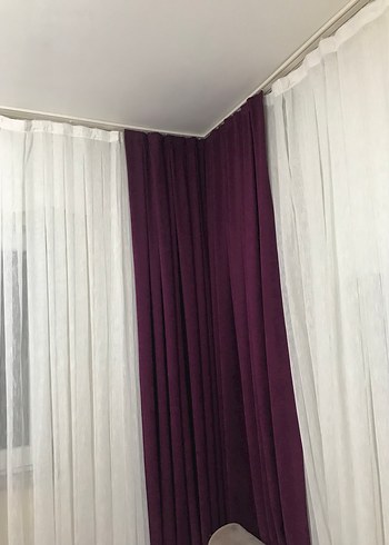 Modern Klasik Mürdüm Perde - Görsel 2