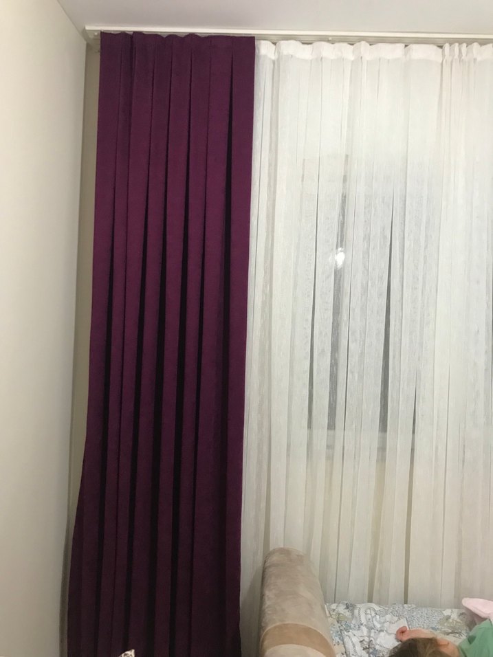 Modern Klasik Mürdüm Perde - Görsel 3