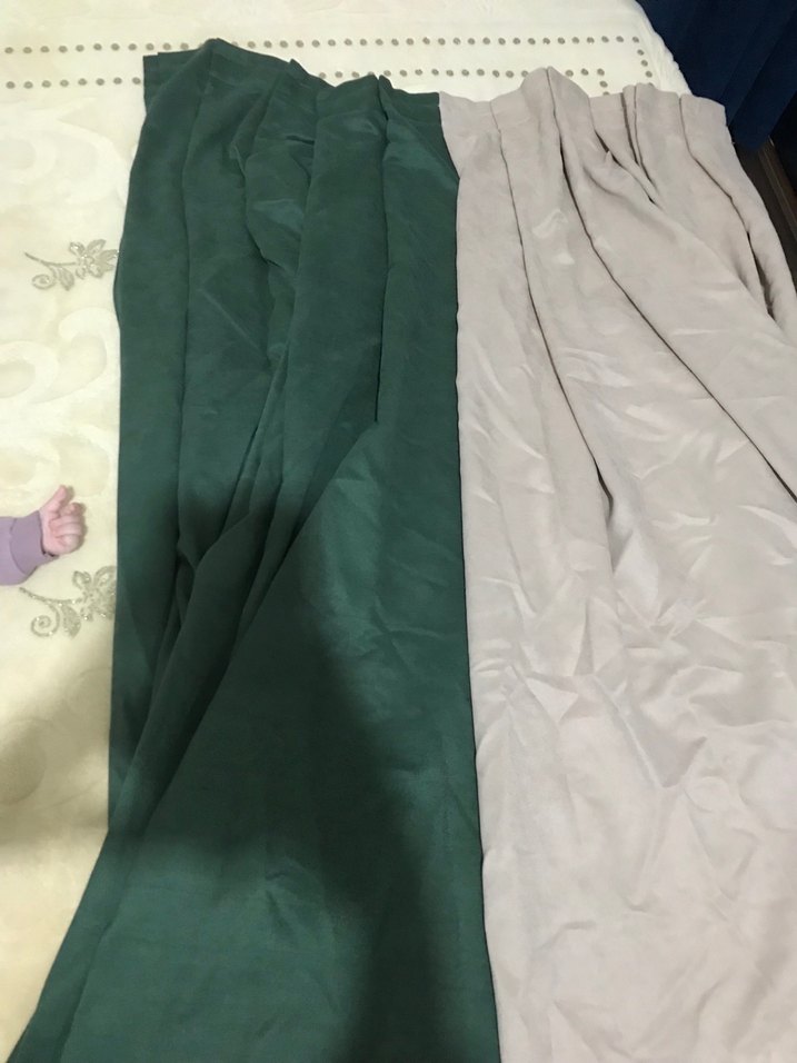 Bohem Tarzı Yeşil ve Gri Fon Perde - Görsel 2