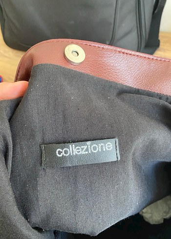 Collezione Kahverengi Deri Gorunumlu Kolezione Canta