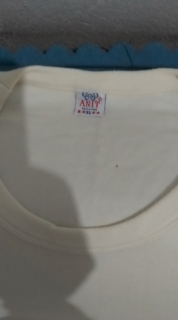 Beyaz Erkek uzun kol fanila xl beden pamuklu kumaş - Görsel 4