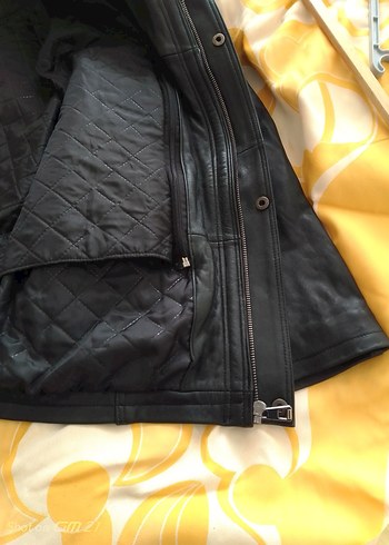 Kuzu derisi Siyah Erkek Deri  mont xl beden Diger - Görsel 6