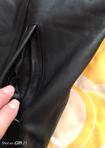 Kuzu derisi Siyah Erkek Deri  mont xl beden Diger - Görsel 8