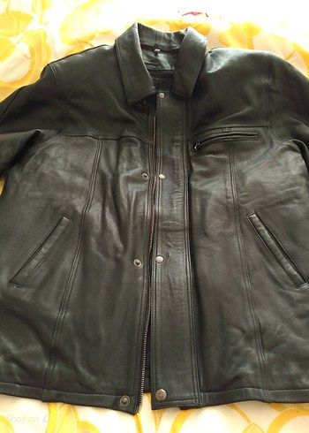 Kuzu derisi Siyah Erkek Deri  mont xl beden Diger - Görsel 5