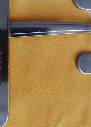 Gri Kaşık ve Çatal Seti Sarı Kumaş Üzerinde ürün 18_10 çelikten - Görsel 5