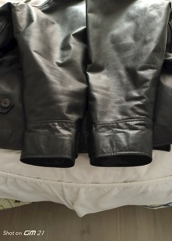 Düğmeli Siyah Deri Erkek Ceket - Görsel 19