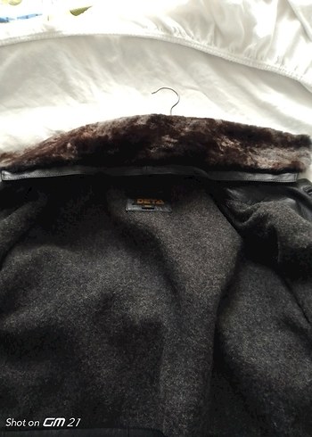 Düğmeli Siyah Deri Erkek Ceket - Görsel 10