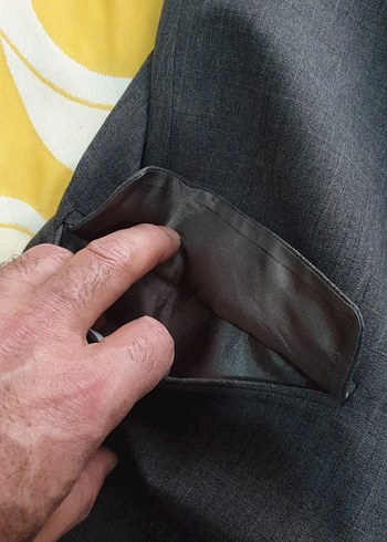 Gri Erkek Ofis ceket gri renk - Görsel 16