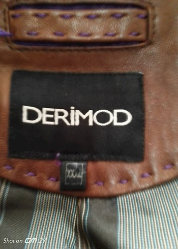 Düğmeli Kahverengi Deri Erkek CeketDerimod marka gerçek deri XXL - Görsel 3