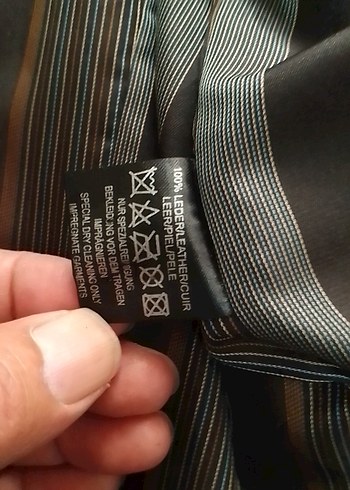 Düğmeli Kahverengi Deri Erkek CeketDerimod marka gerçek deri XXL - Görsel 19