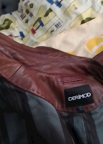 Düğmeli Kahverengi Deri Erkek CeketDerimod marka gerçek deri XXL - Görsel 17