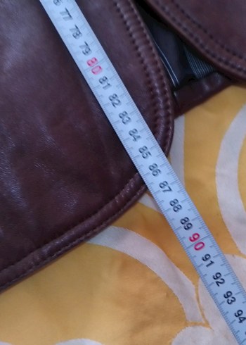 Düğmeli Kahverengi Deri Erkek CeketDerimod marka gerçek deri XXL - Görsel 7