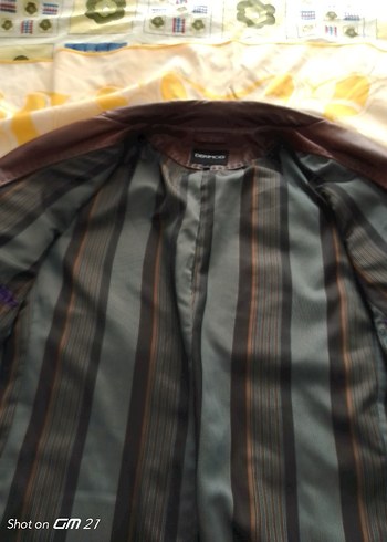 Düğmeli Kahverengi Deri Erkek CeketDerimod marka gerçek deri XXL - Görsel 8