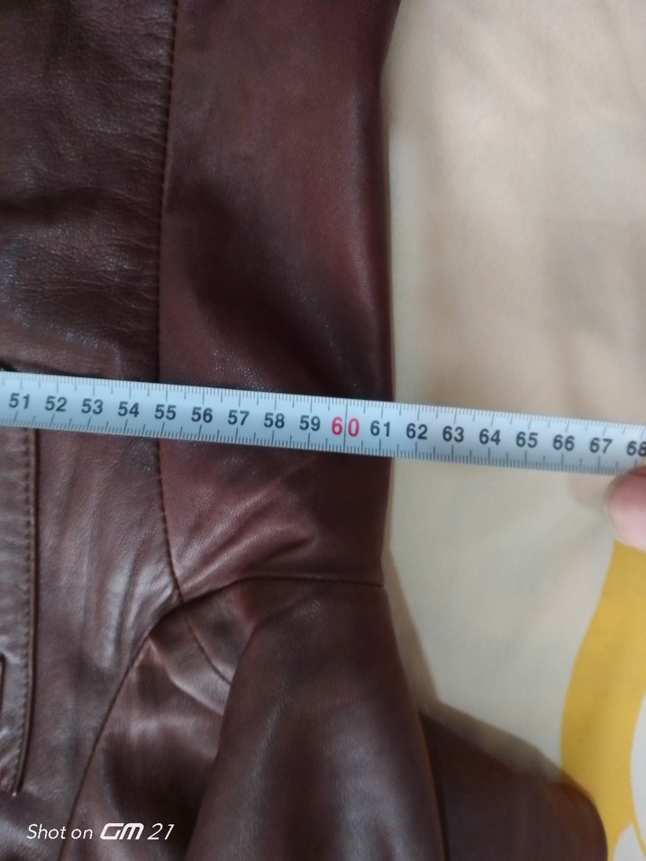 Düğmeli Kahverengi Deri Erkek CeketDerimod marka gerçek deri XXL - Görsel 5