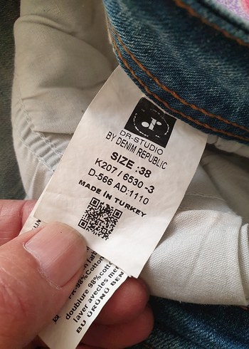 Düğmeli erkek kot pantolon yeni38 beden - Görsel 6