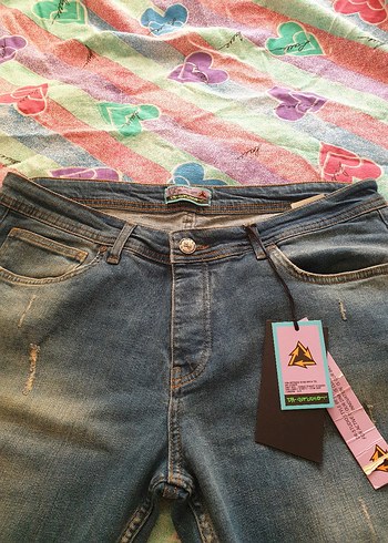 Düğmeli erkek kot pantolon yeni38 beden - Görsel 11