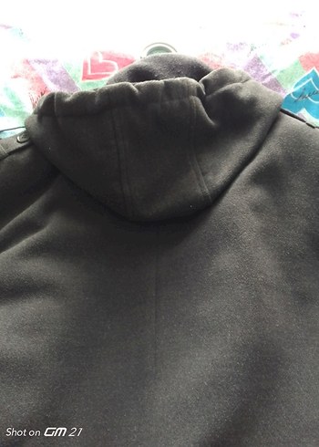 füme renk kaşe mont - Görsel 2