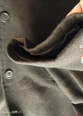 füme renk kaşe mont - Görsel 7