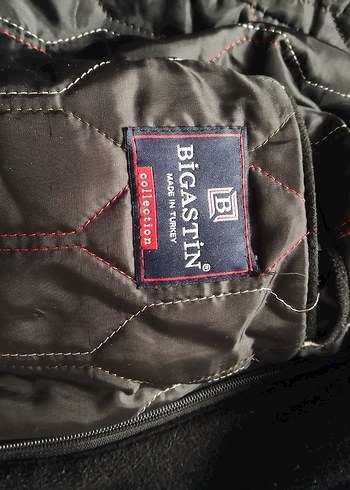 füme renk kaşe mont - Görsel 9