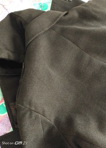 füme renk kaşe mont - Görsel 10