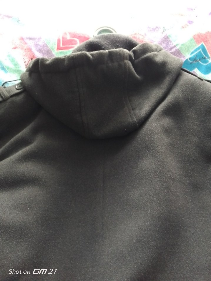 füme renk kaşe mont - Görsel 2