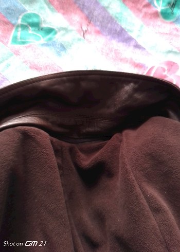 Kahverengi erkek hakiki deri mont larc beden - Görsel 13