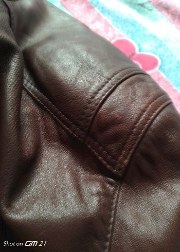 Kahverengi erkek hakiki deri mont larc beden - Görsel 10