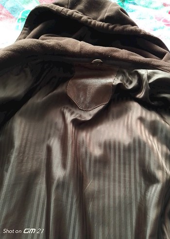 Kahverengi erkek hakiki deri mont larc beden - Görsel 6